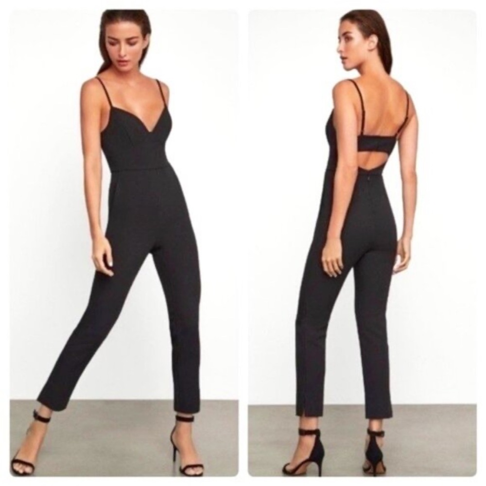 NWT BCBG MaxAzria slim cut tailored jumpsuit-S